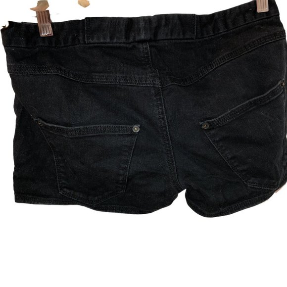 theory theyskens' black denim jeans shorts 25 - Picture 4 of 5